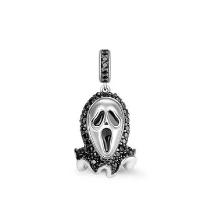 925 Sterling Silver Halloween Charm – Pumpkin Wagon & Magic Hat Bead for Bracelet or Pendant