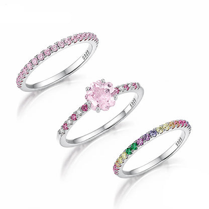 Pink Sapphire Stackable Ring