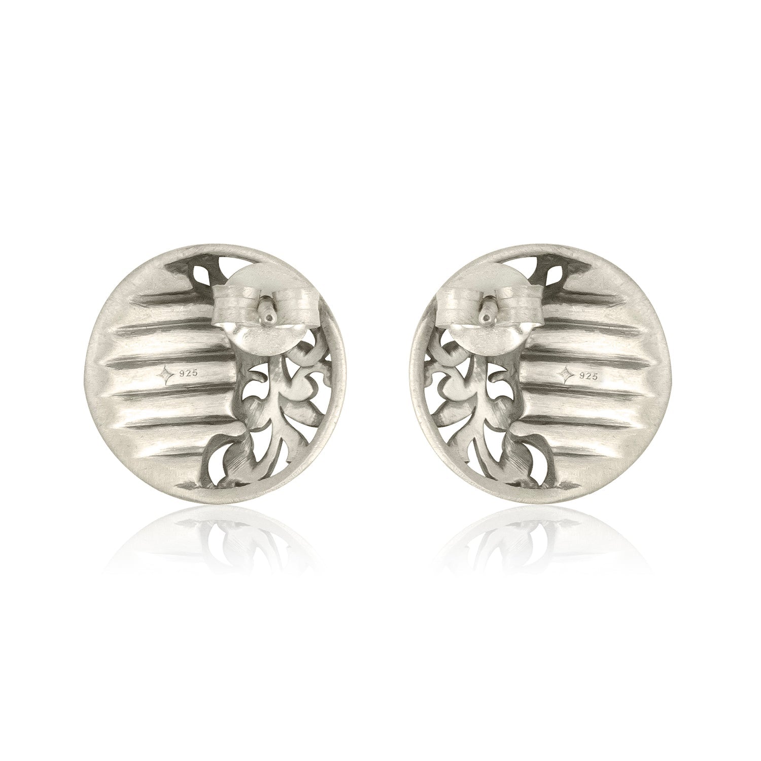 Cave Chronicles 925 Sterling Silver Chisel Grace Stud Earrings
