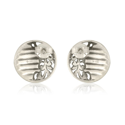 Cave Chronicles 925 Sterling Silver Chisel Grace Stud Earrings