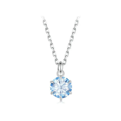 blue moissanite