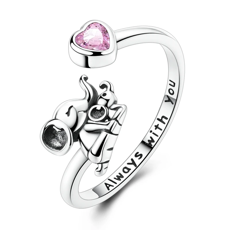 Pink Sapphire “Always With You” Open Ring