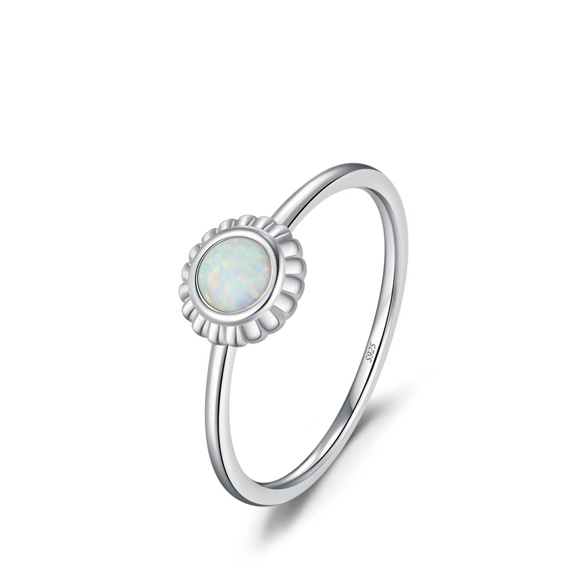 Opal Sunflower Ring