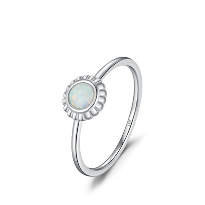 Opal Sunflower Ring