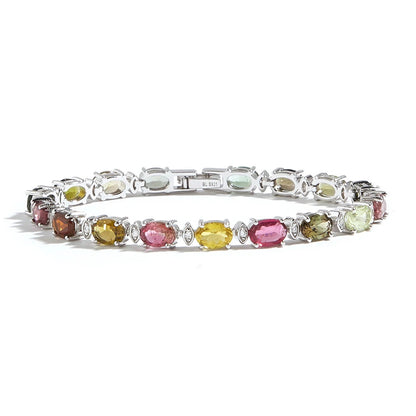 Oval Multi Tourmaline Bracelet