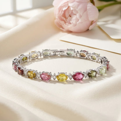 Oval Multi Tourmaline Bracelet